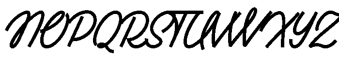 Ruby Duo Script Semi Expanded Bold Font UPPERCASE