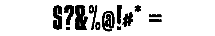 Ruffcut Plain Font OTHER CHARS