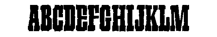 Ruffcut Plain Font UPPERCASE