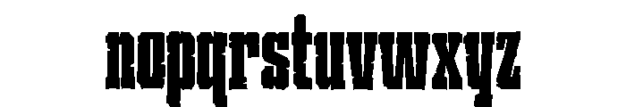Ruffcut Plain Font LOWERCASE