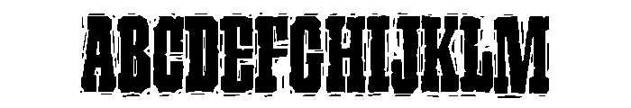 Ruffcut Woody Font UPPERCASE