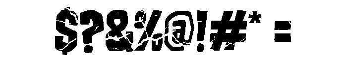 Runcible Cleft Font OTHER CHARS