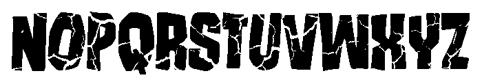 Runcible Cleft Font UPPERCASE