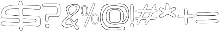 RW - LONGLEGS LINE Regular otf (400) Font OTHER CHARS