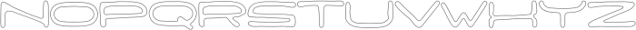 RW - OUTSLING LINE Regular otf (400) Font LOWERCASE