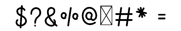 Rymble Font OTHER CHARS