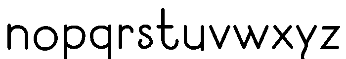 Rymble Font LOWERCASE