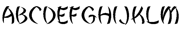Ryu Japanese Regular Font UPPERCASE