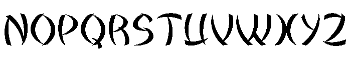 Ryu Japanese Regular Font UPPERCASE