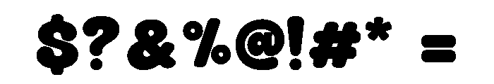 Ryvo Bold Font OTHER CHARS