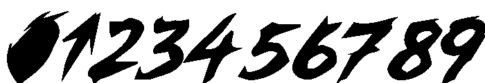 Ryzora Brush Italic Italic Font OTHER CHARS
