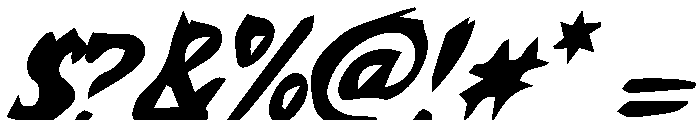 Ryzora Brush Italic Italic Font OTHER CHARS