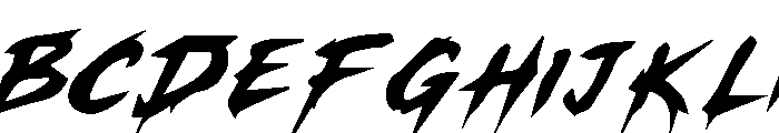 Ryzora Brush Italic Italic Font UPPERCASE