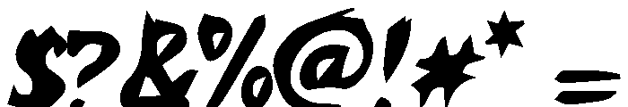 Ryzora Brush Font OTHER CHARS