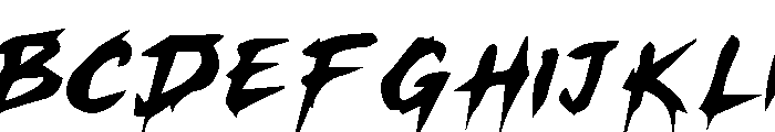 Ryzora Brush Font UPPERCASE