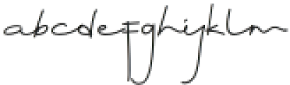 Ryujin-Signature otf (400) Font LOWERCASE