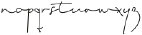 Ryujin-Signature otf (400) Font LOWERCASE