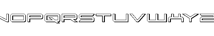 Rycon 3D Font UPPERCASE