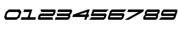 Rycon Bold Condensed Italic Font OTHER CHARS