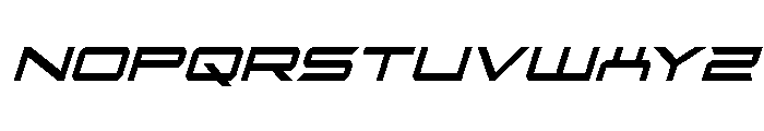 Rycon Bold Condensed Italic Font UPPERCASE