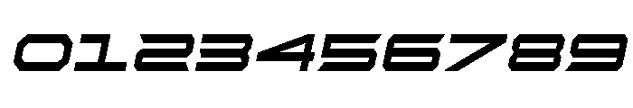 Rycon Bold Condensed Semi-Ital Font OTHER CHARS