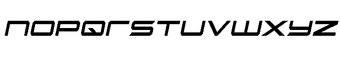 Rycon Bold Condensed Semi-Ital Font LOWERCASE