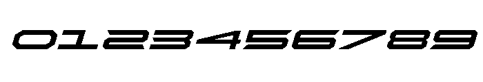 Rycon Bold Expanded Italic Font OTHER CHARS