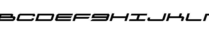 Rycon Bold Expanded Italic Font UPPERCASE