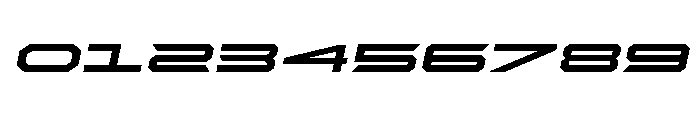 Rycon Bold Expanded Semi-Ital Font OTHER CHARS