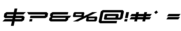 Rycon Bold Expanded Semi-Ital Font OTHER CHARS