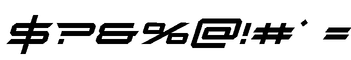 Rycon Bold Italic Font OTHER CHARS