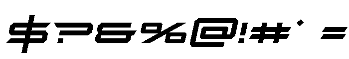 Rycon Bold Semi-Italic Font OTHER CHARS