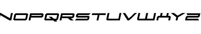 Rycon Bold Semi-Italic Font UPPERCASE