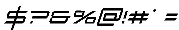 Rycon Condensed Italic Font OTHER CHARS