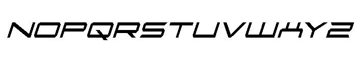 Rycon Condensed Italic Font UPPERCASE