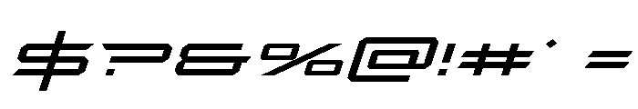 Rycon Expanded Italic Font OTHER CHARS