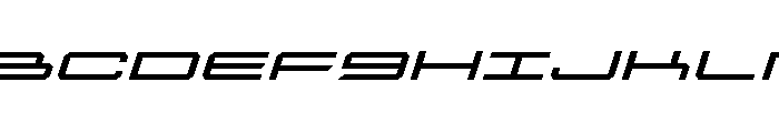 Rycon Expanded Italic Font UPPERCASE