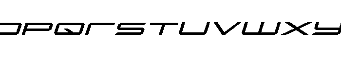 Rycon Expanded Italic Font LOWERCASE