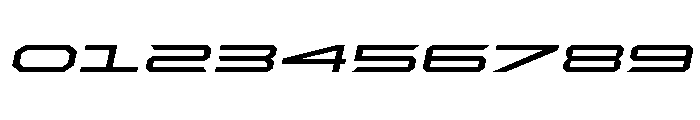 Rycon Expanded Semi-Italic Font OTHER CHARS