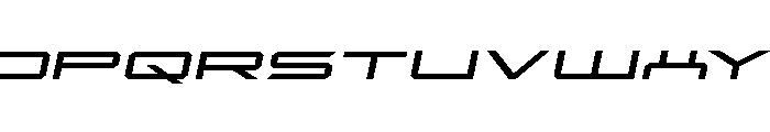 Rycon Expanded Semi-Italic Font UPPERCASE