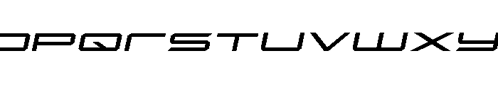Rycon Expanded Semi-Italic Font LOWERCASE