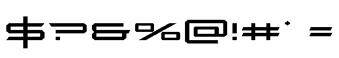 Rycon Expanded Font OTHER CHARS