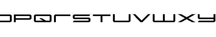 Rycon Expanded Font LOWERCASE
