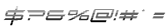 Rycon Gradient Italic Font OTHER CHARS