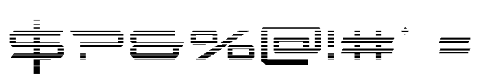Rycon Gradient Font OTHER CHARS