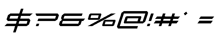 Rycon Italic Font OTHER CHARS