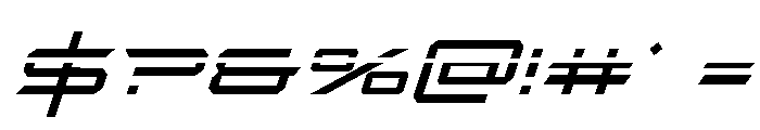 Rycon Laser Italic Font OTHER CHARS
