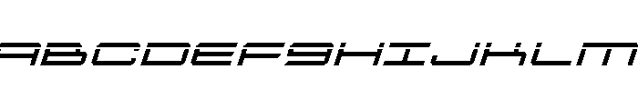 Rycon Laser Italic Font UPPERCASE