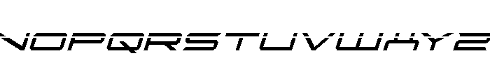 Rycon Laser Italic Font UPPERCASE