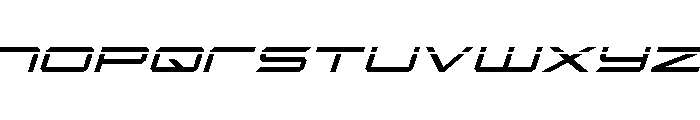 Rycon Laser Italic Font LOWERCASE